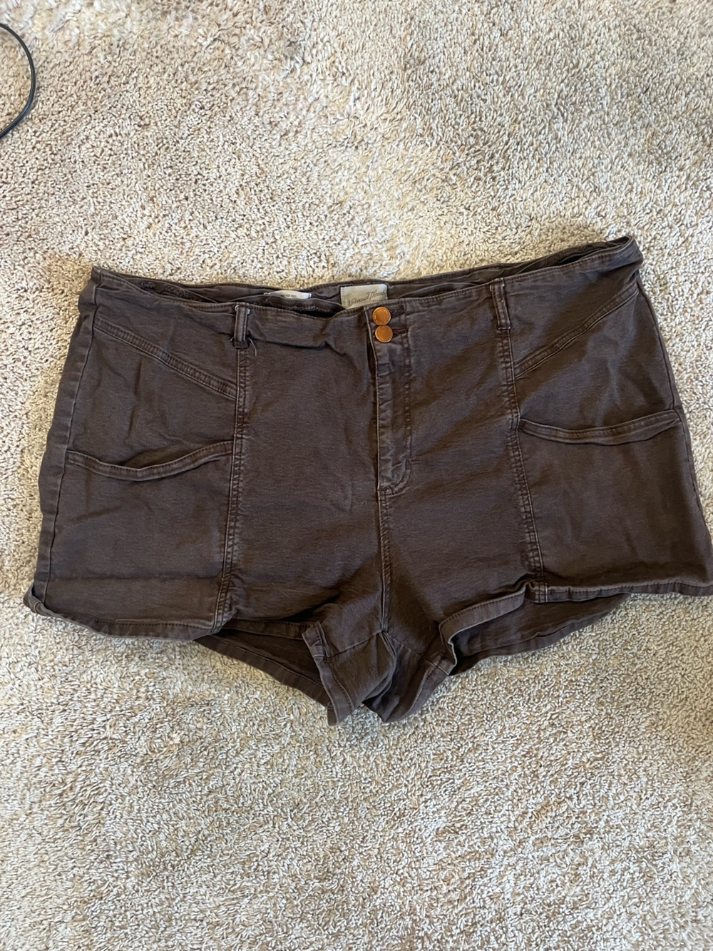 Universal Thread Dark Brown High-Rise Shorts